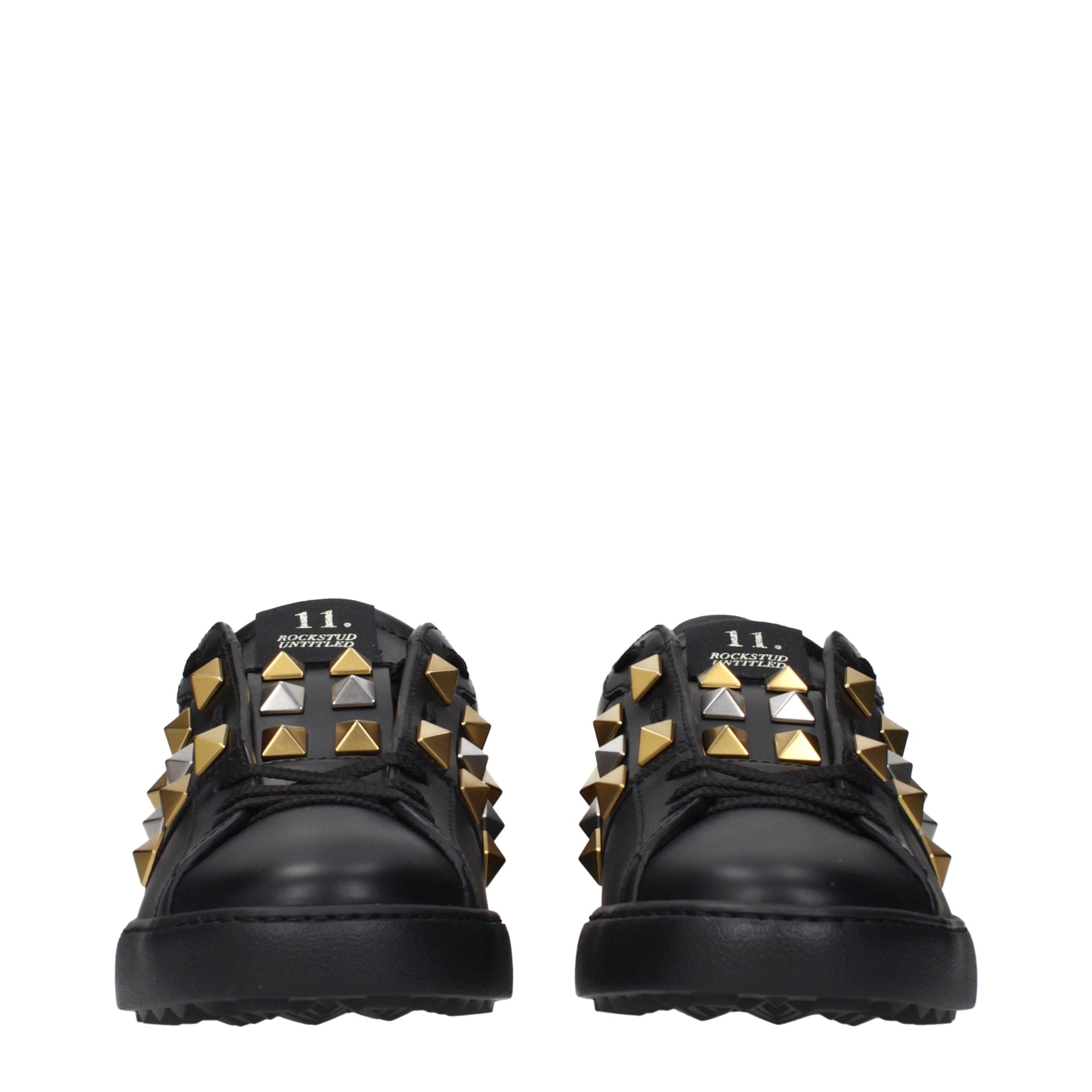 Valentino Garavani Schwarze Leder-Sneakers-3