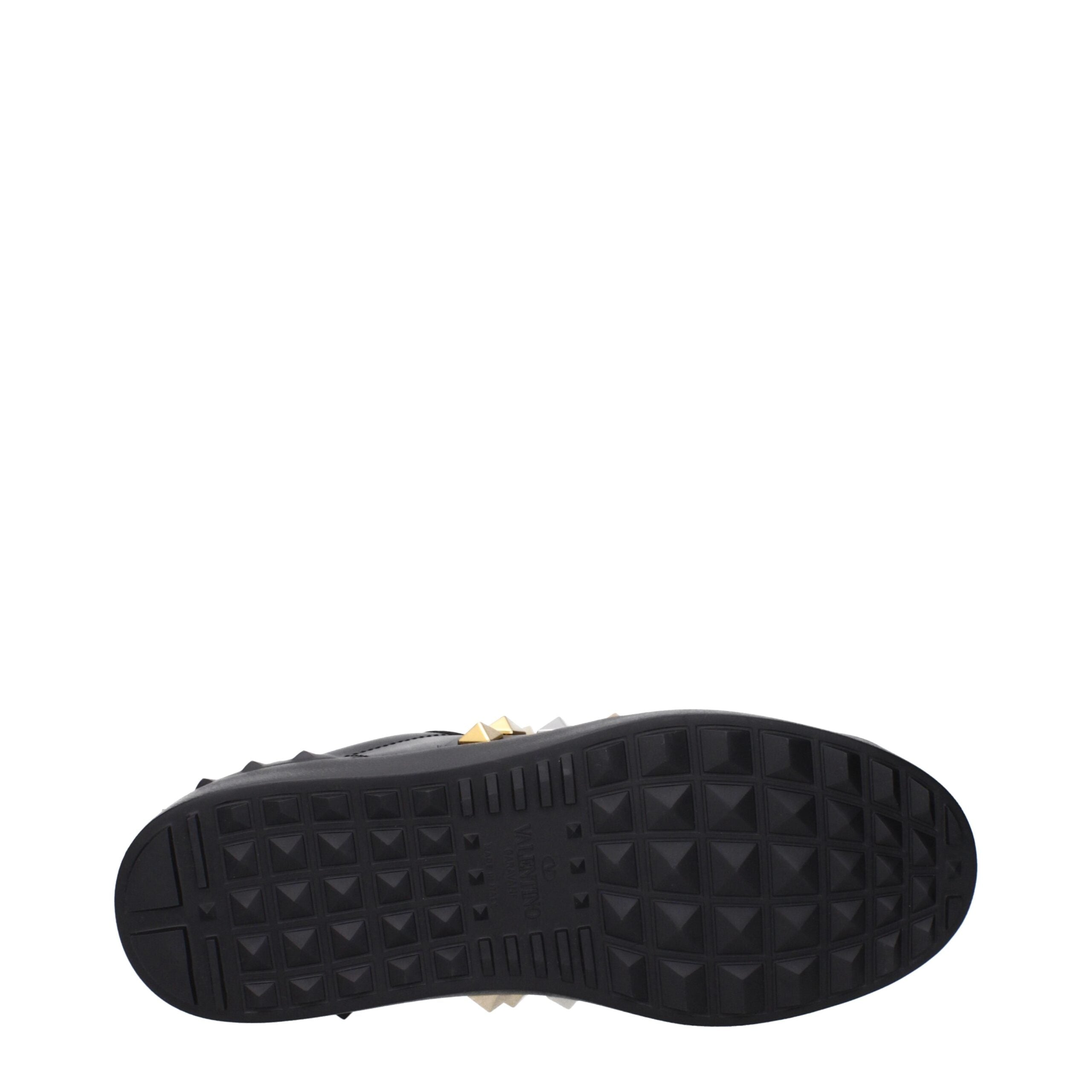 Valentino Garavani Schwarze Leder-Sneakers-5