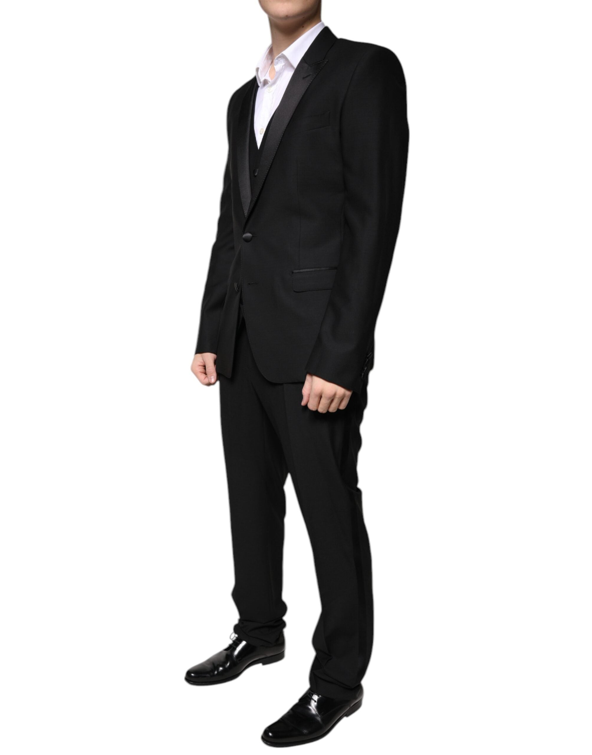 Dolce & Gabbana Schwarzer Smoking aus Schurwolle-2
