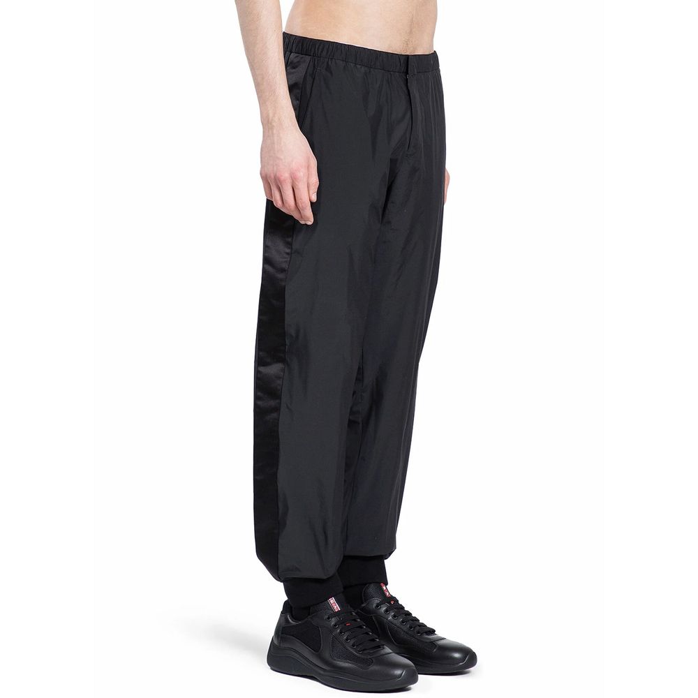 Prada Black Nylon Track Pants (Joggers)-2