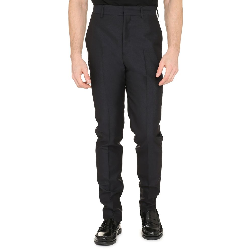 Prada Blue Mohair Suit Trousers-2