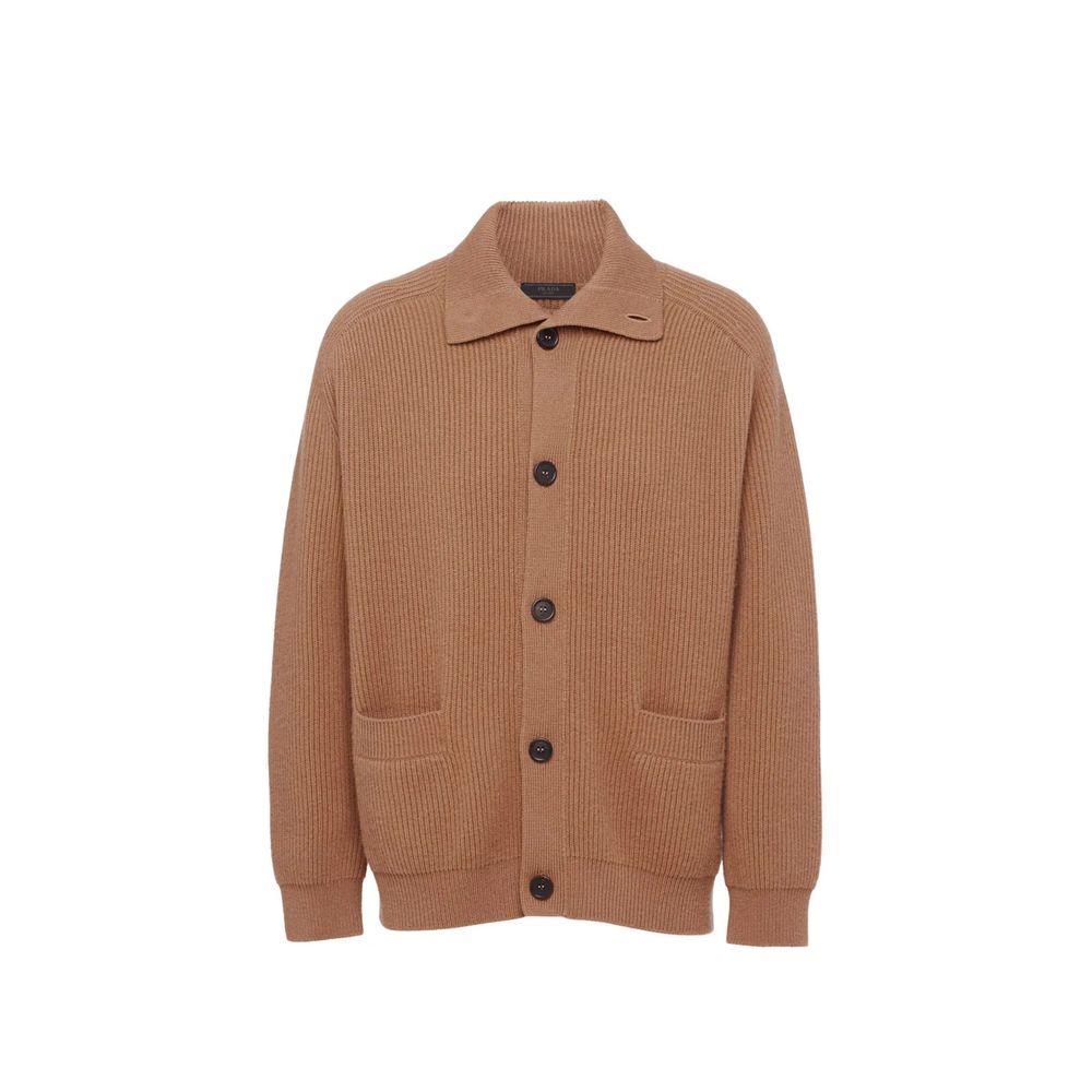 Prada Brown Cashmere Cardigan-1