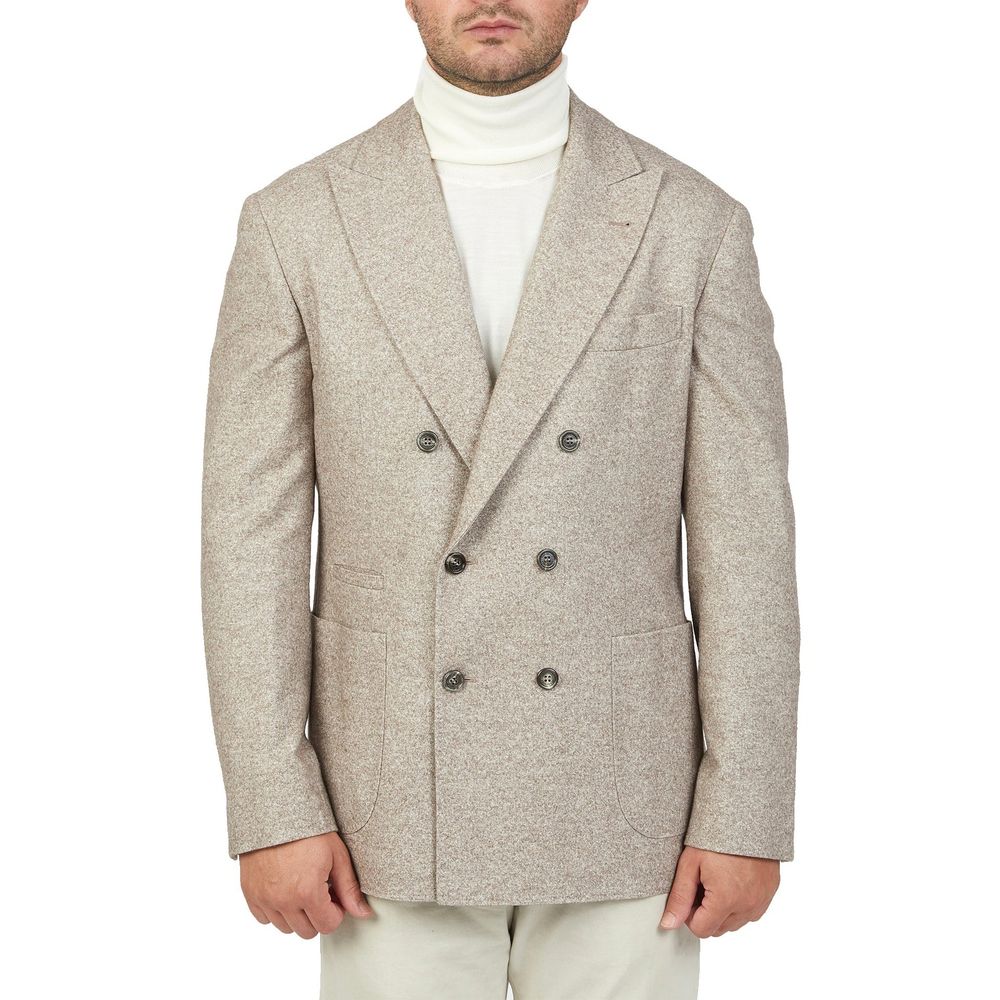 Brunello Cucinelli Beige Cashmere Coat-3