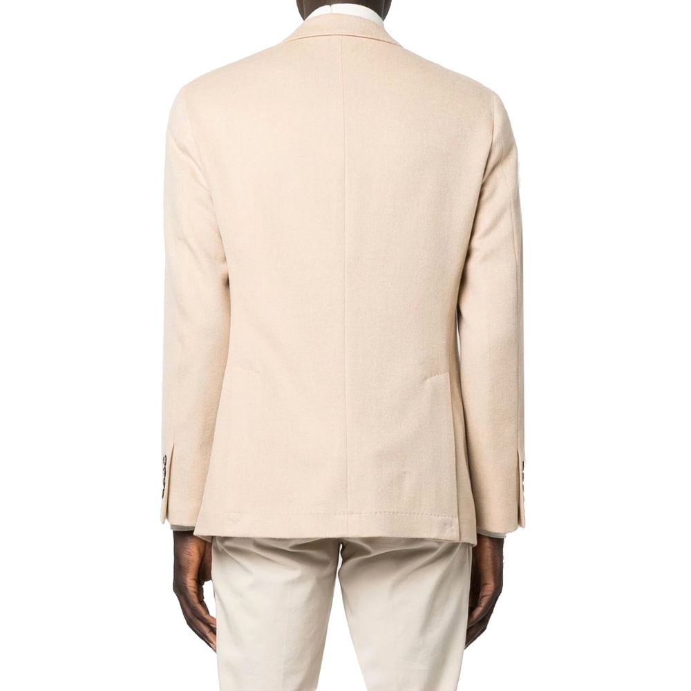 Brunello Cucinelli Beige Wool Coat-3
