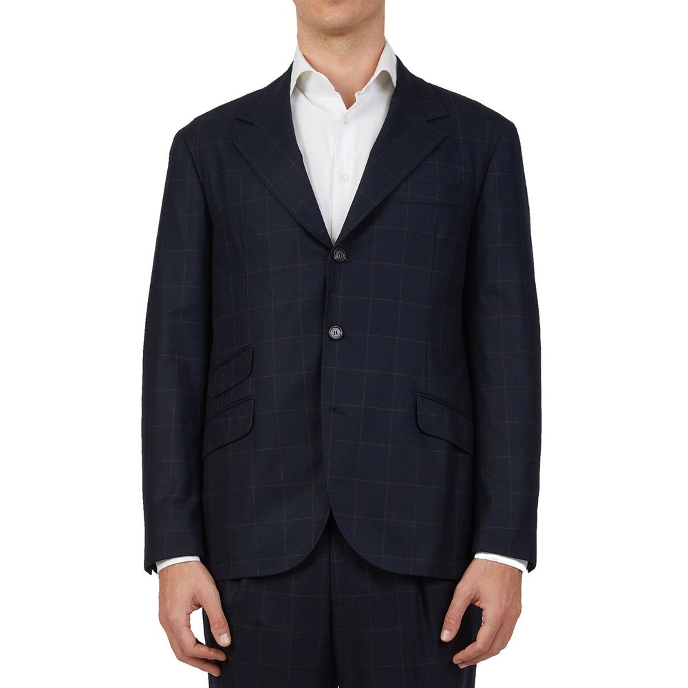 Brunello Cucinelli Blue Wool Two-Piece Suit-2
