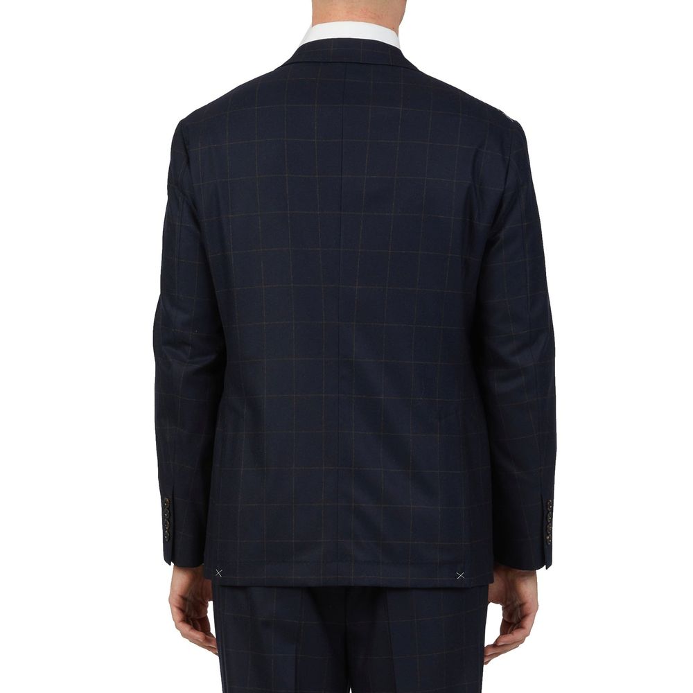 Brunello Cucinelli Blue Wool Two-Piece Suit-4
