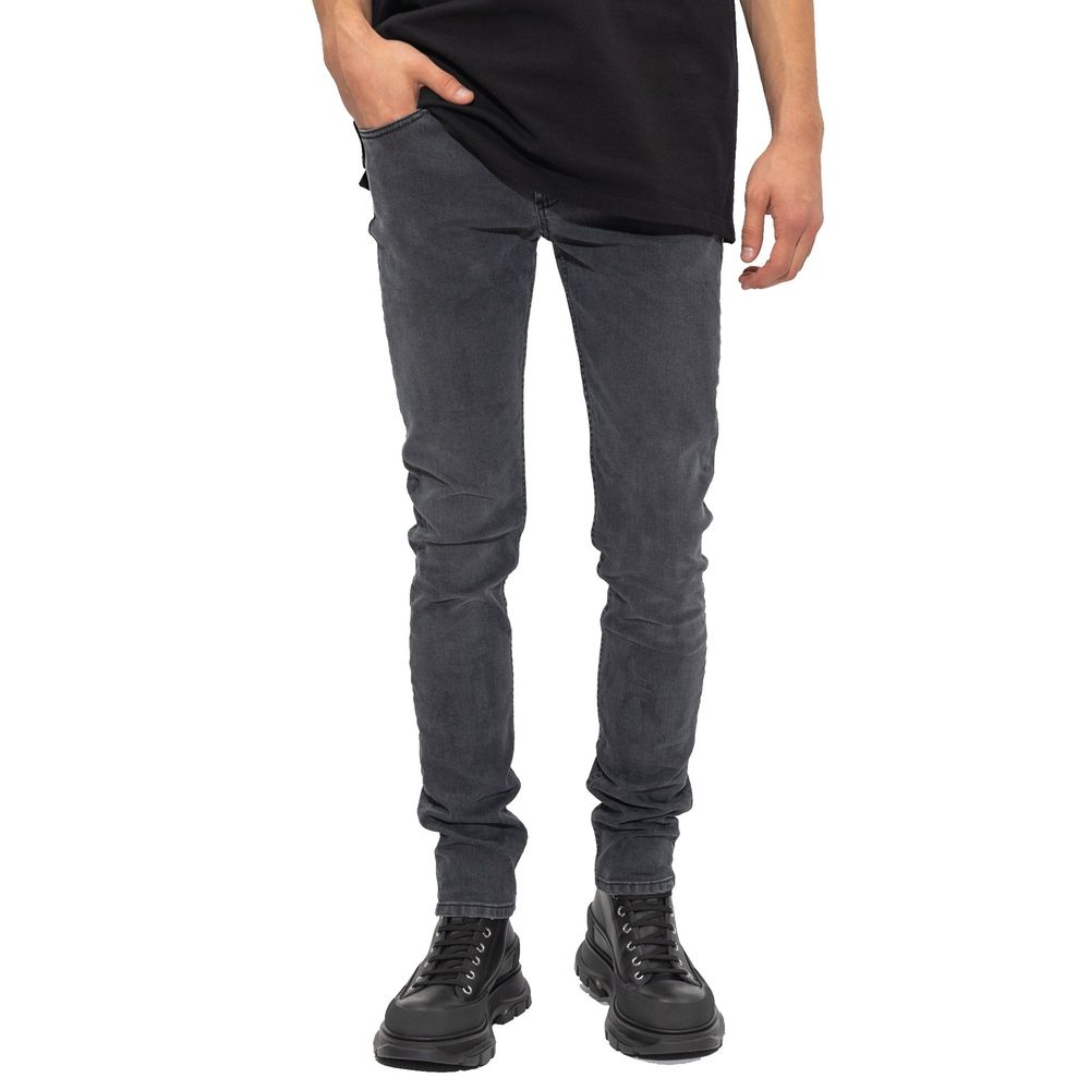 Alexander McQueen Black Cotton Skinny Jeans-2