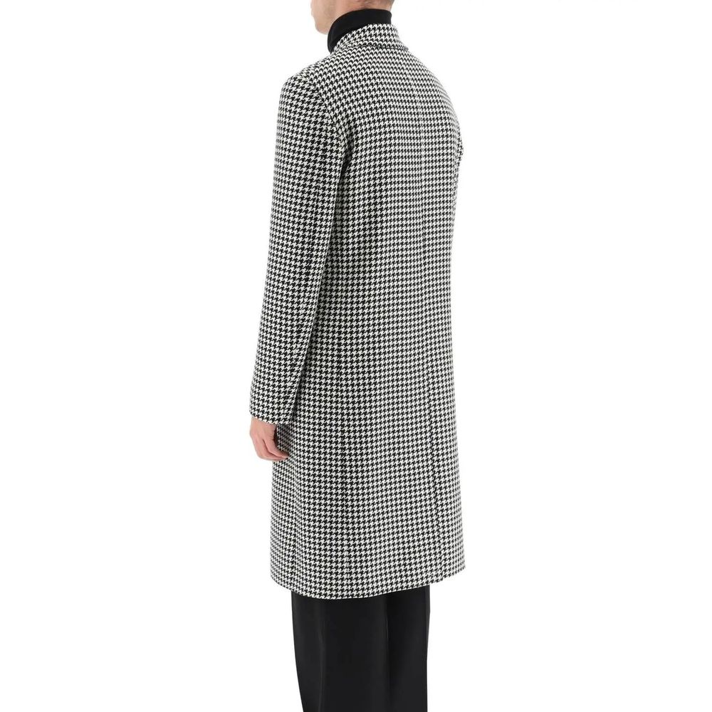 Alexander McQueen Schwarzer Wollmantel-3