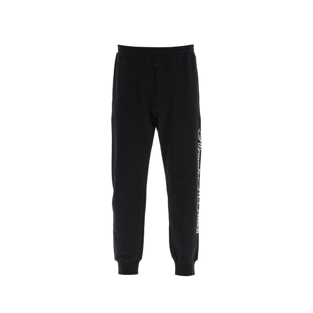 Alexander McQueen Black Cotton Sweatpants
