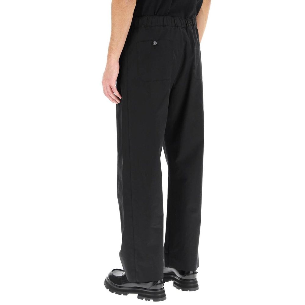 Alexander McQueen Black Cotton Everyday Trousers-3