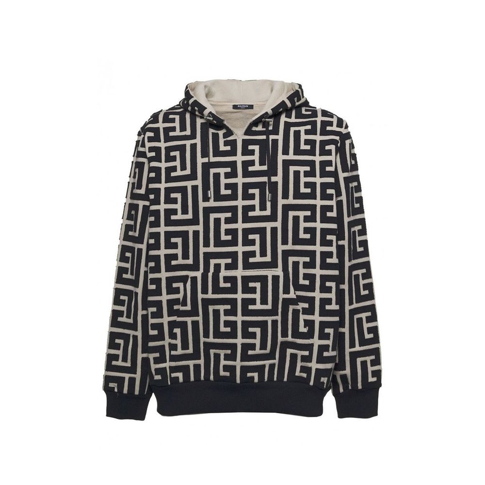 Balmain Beige Cotton Sweatshirt-1