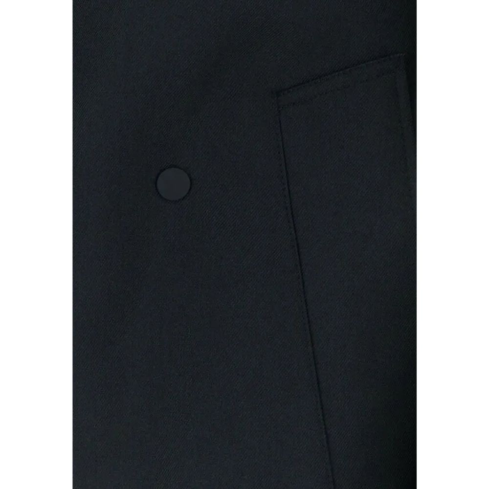 Burberry Schwarzer Polyester-Mantel-4