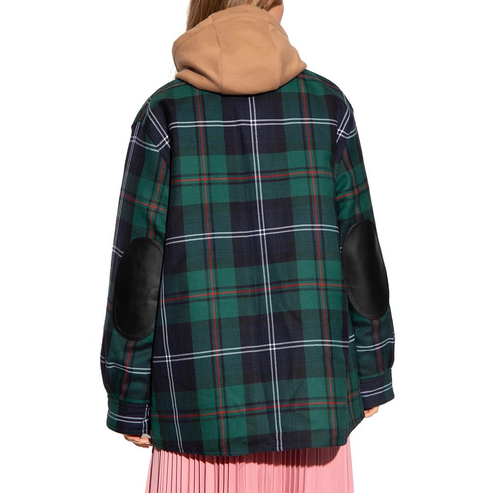 Burberry Two-Tone Wool Pattern Blouse-3