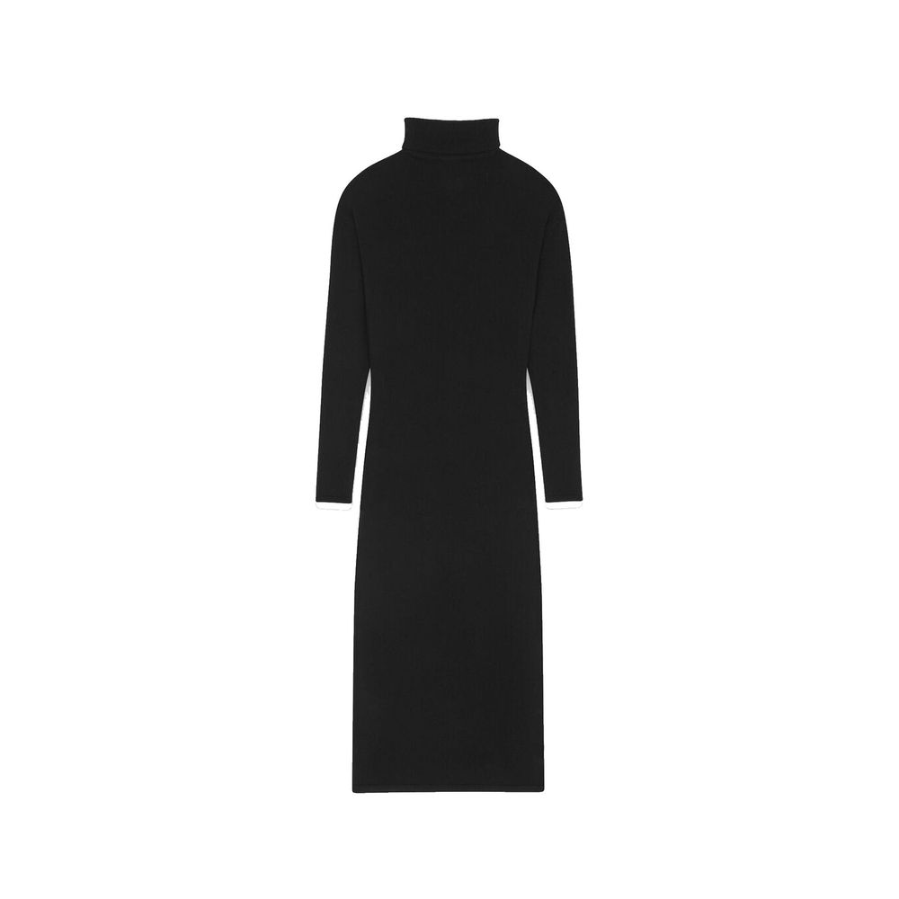 Saint Laurent Black Cashmere Loungewear Dress-2
