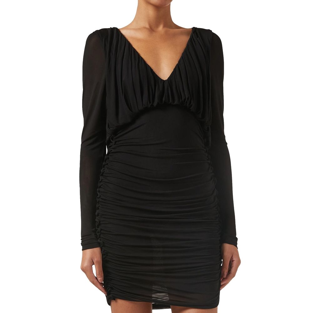 Saint Laurent Schwarzes Cocktailkleid aus Viskose-2