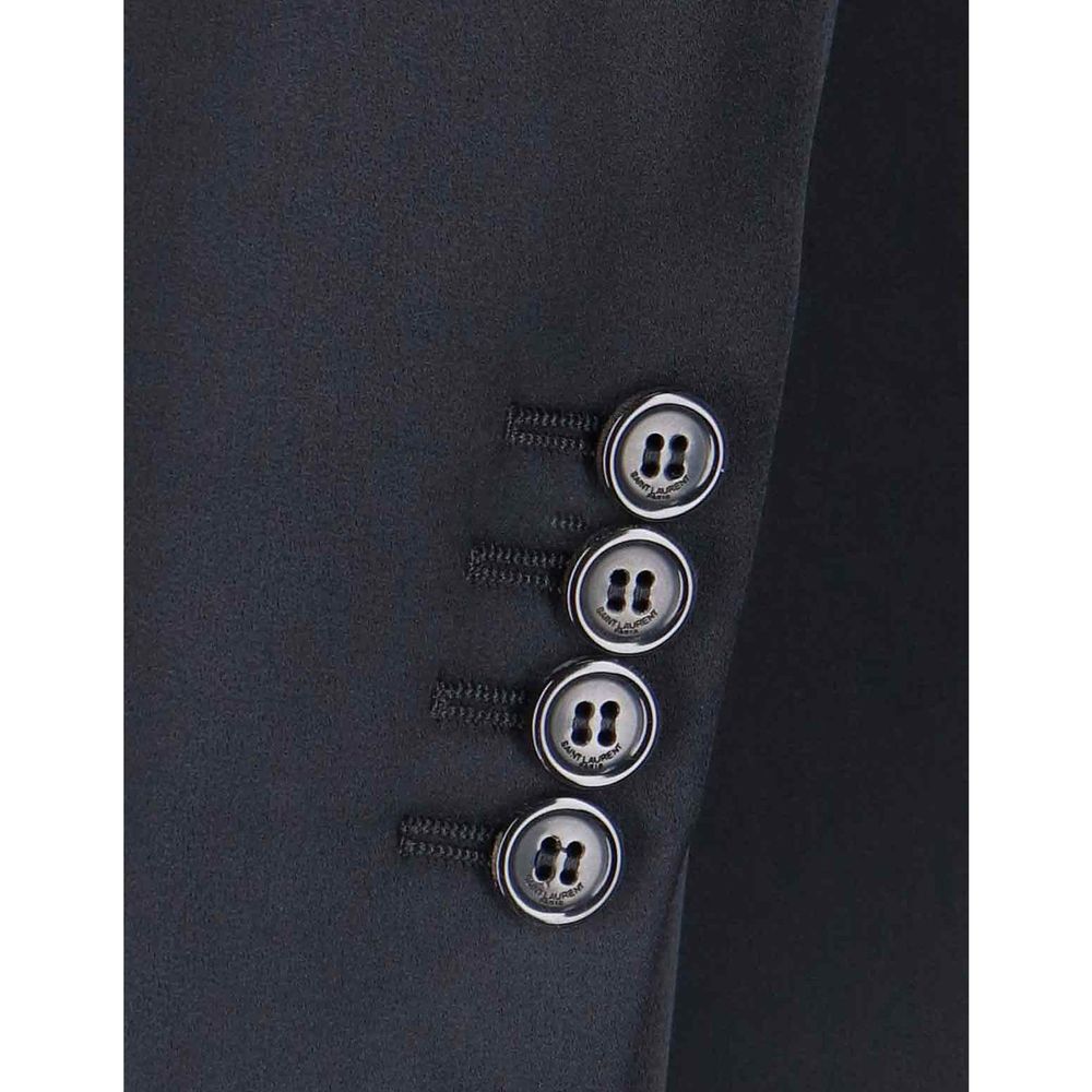 Saint Laurent Black Acetate Coat-3