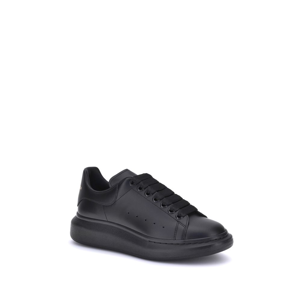 Alexander McQueen Schwarze Bos Taurus Plateau-Sneaker aus Kalbsleder-2