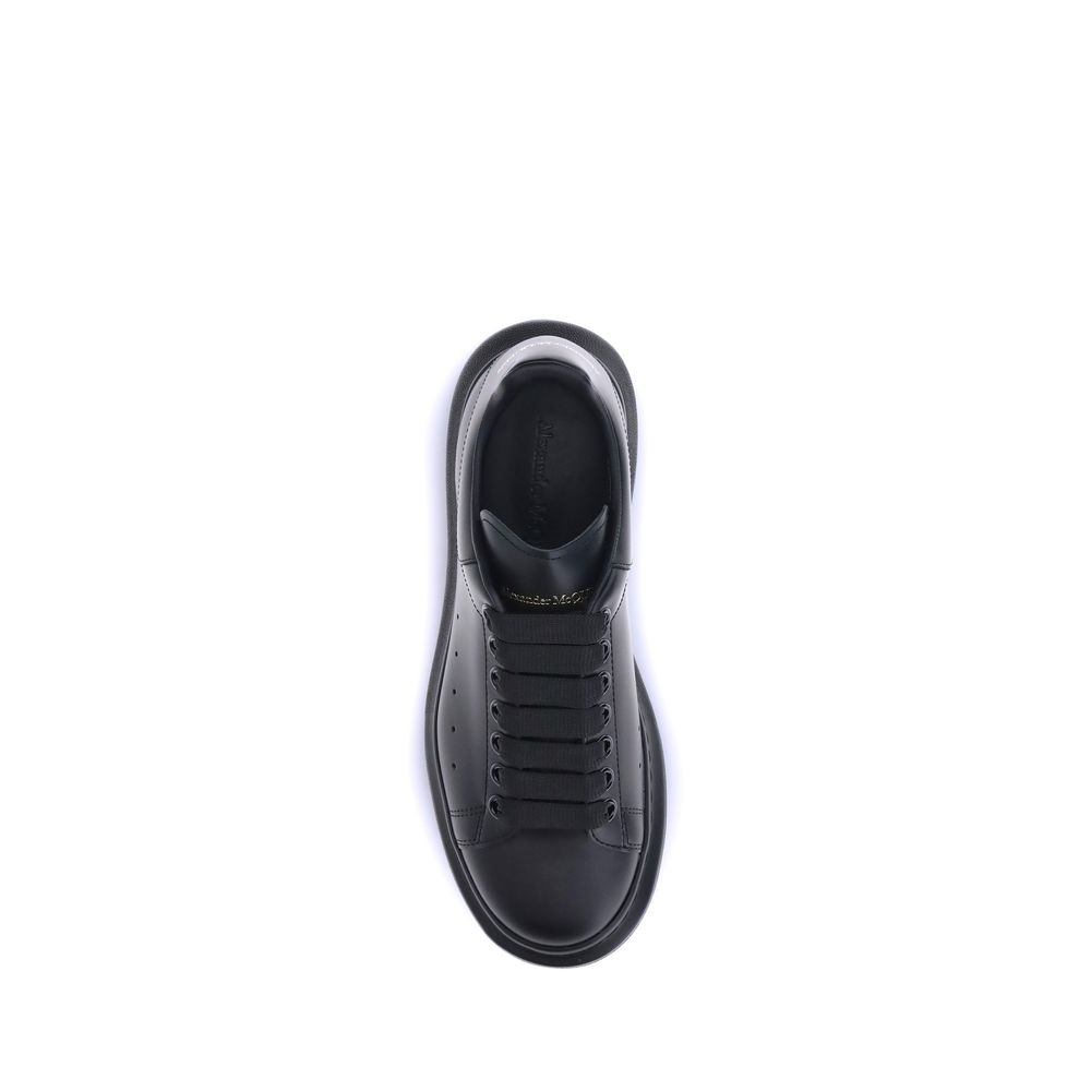 Alexander McQueen Schwarze Bos Taurus Plateau-Sneaker aus Kalbsleder-4