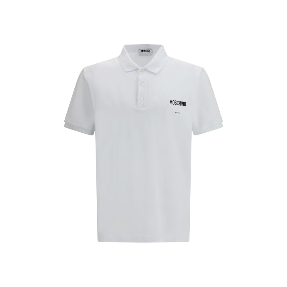 Moschino polo shirt in white cotton