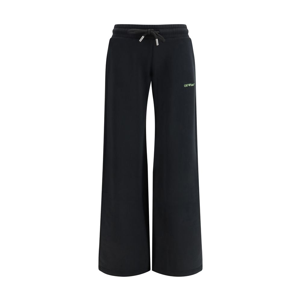 Off-White Black Cotton Sweatpants