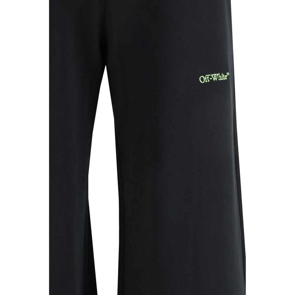 Off-White Black Cotton Sweatpants-3