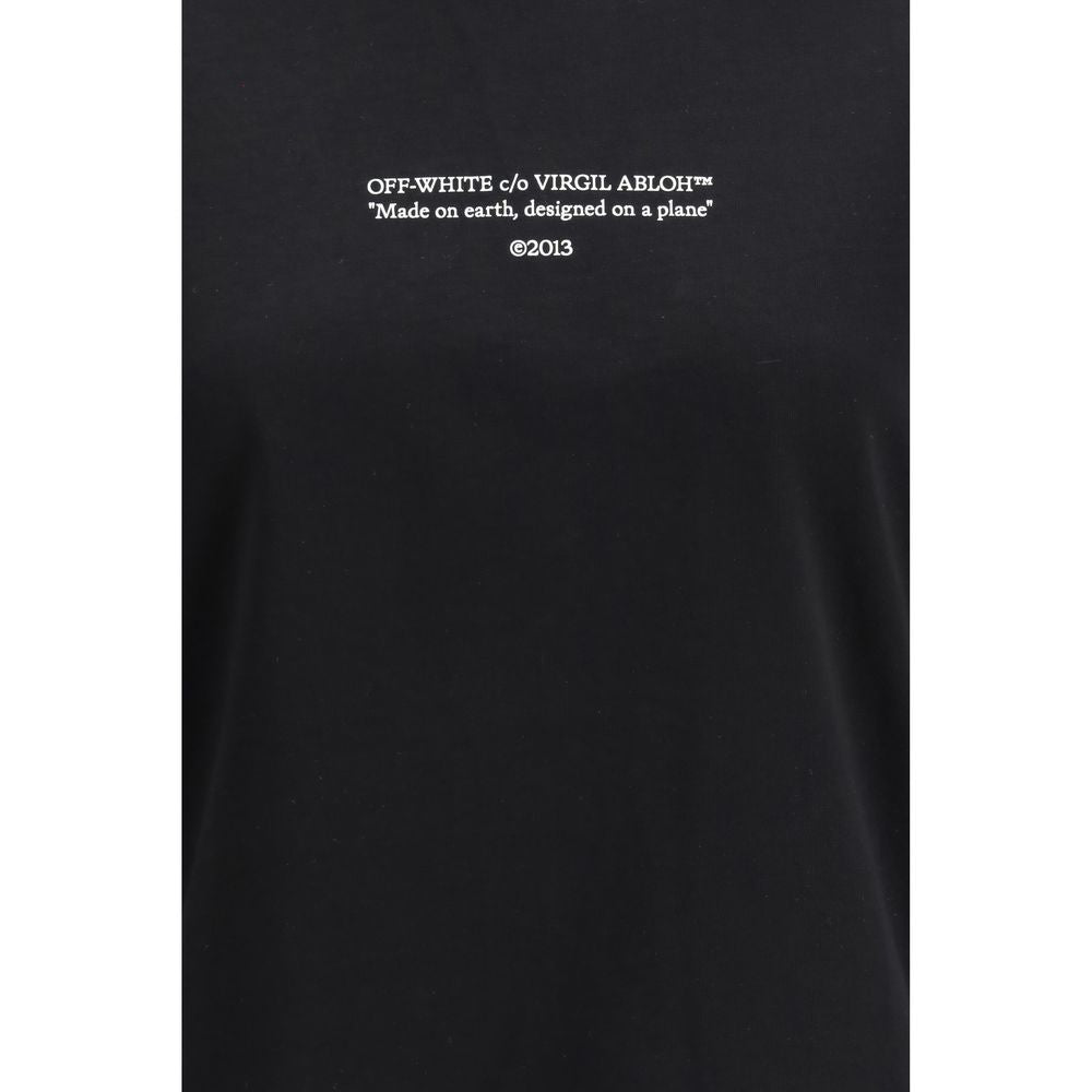 Off-White Black Cotton T-Shirt-3