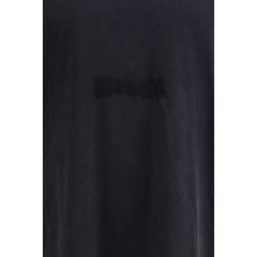 Balenciaga Schwarzes Baumwoll-T-Shirt-3