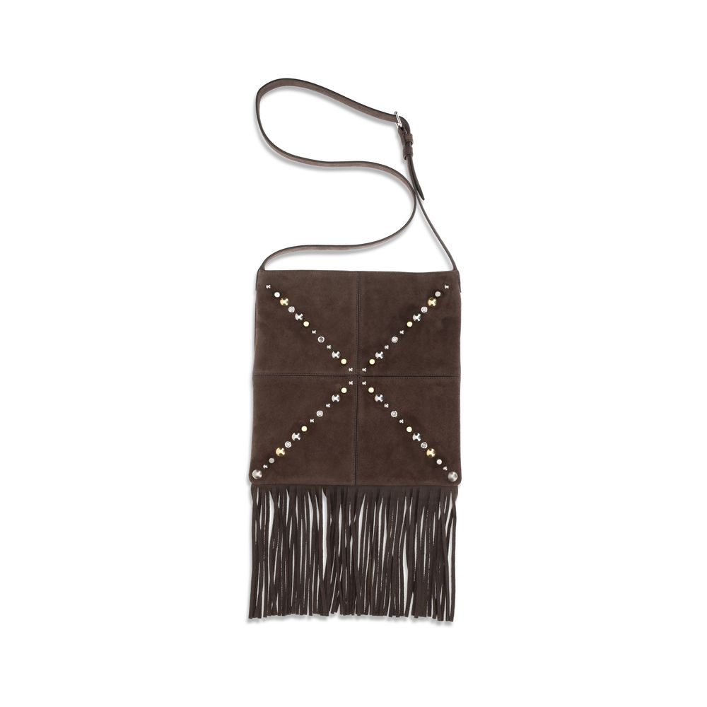 Valentino Garavani Brown Calfskin Bos Taurus Shoulder Bag-2