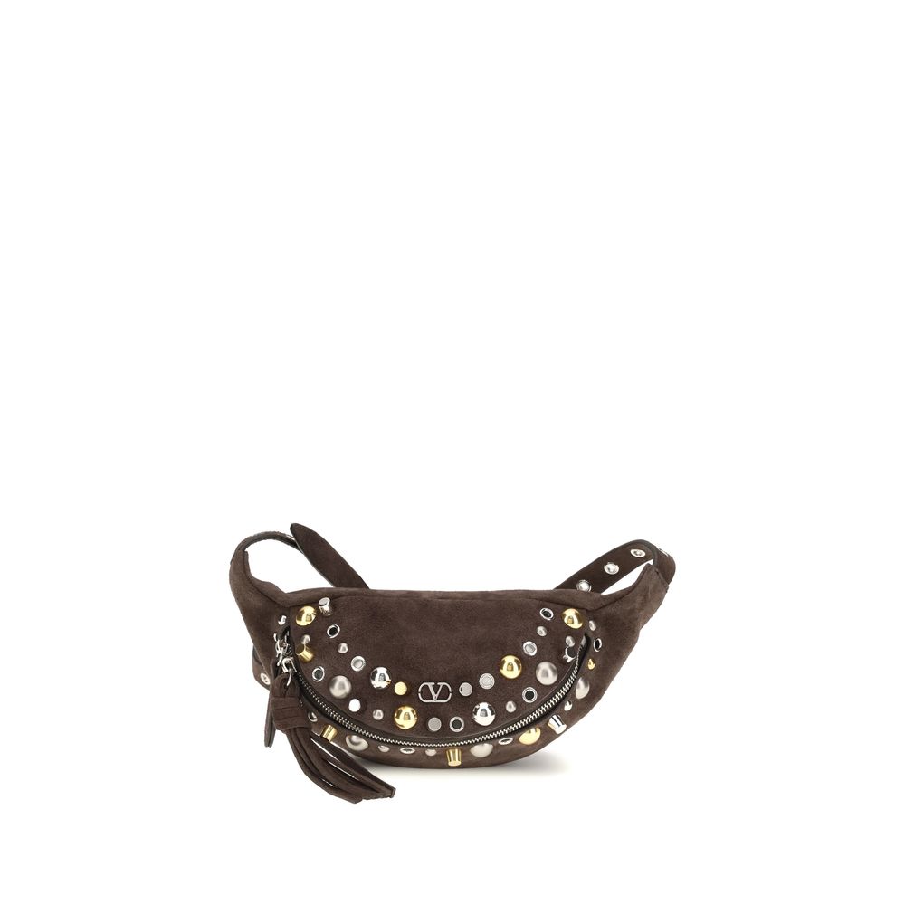 Valentino Garavani Brown Calfskin Bos Taurus Shoulder Bag-1