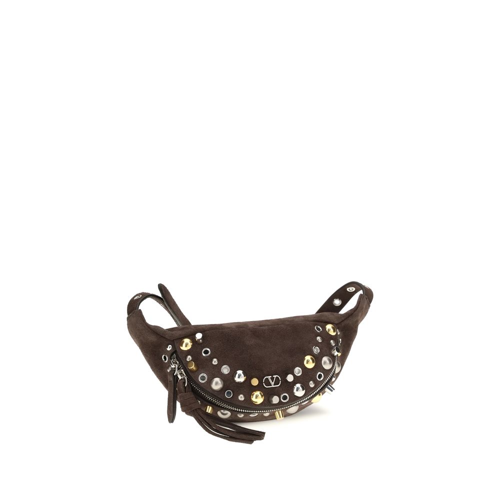 Valentino Garavani Brown Calfskin Bos Taurus Shoulder Bag-2