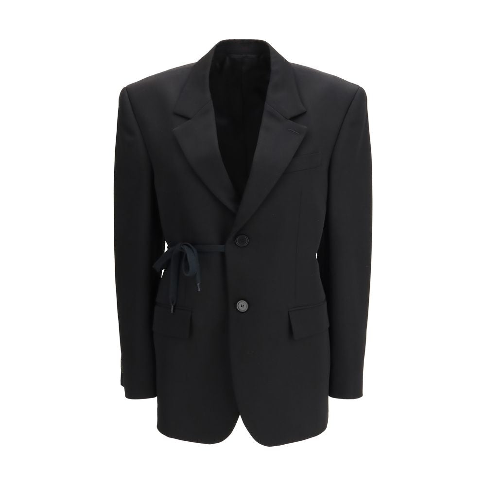 Balenciaga Black Wool Jackets and Coats-1