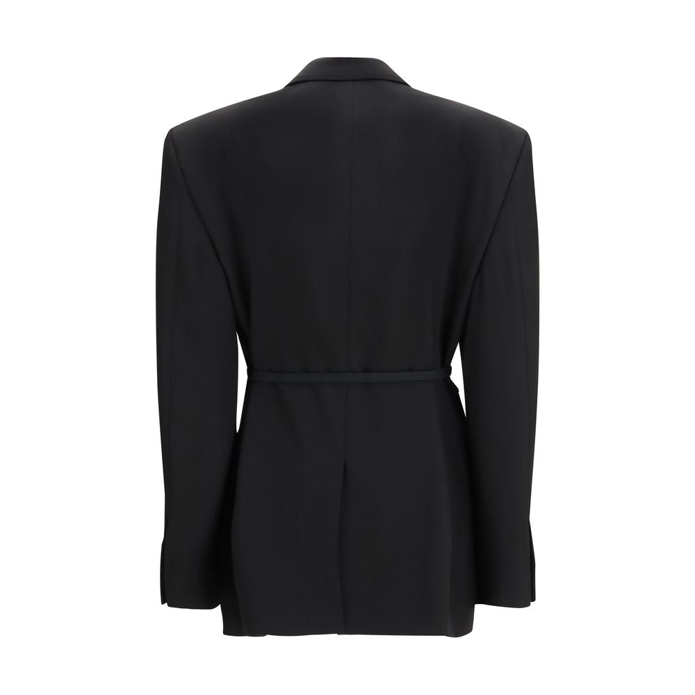 Balenciaga Black Wool Jackets and Coats-2