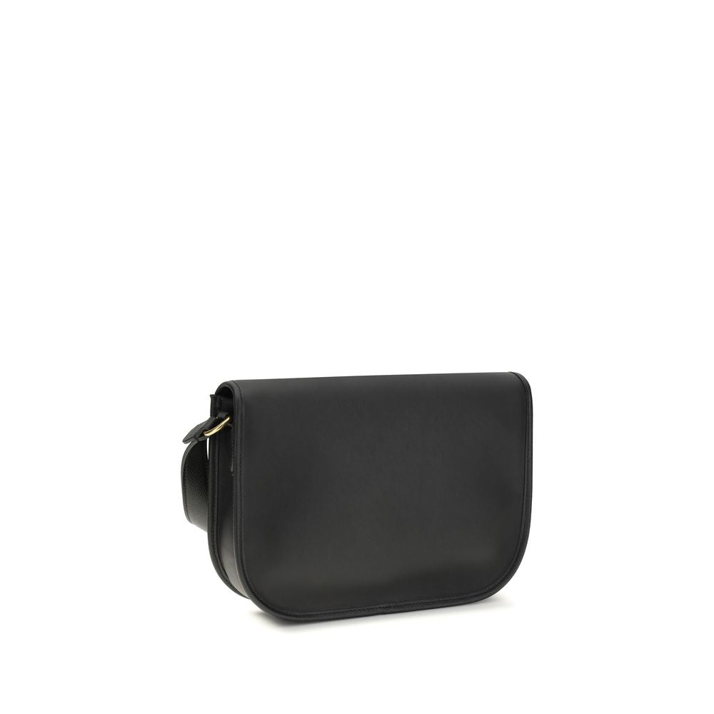 Valentino Garavani Black Bos Taurus Calfskin Shoulder Bag-3