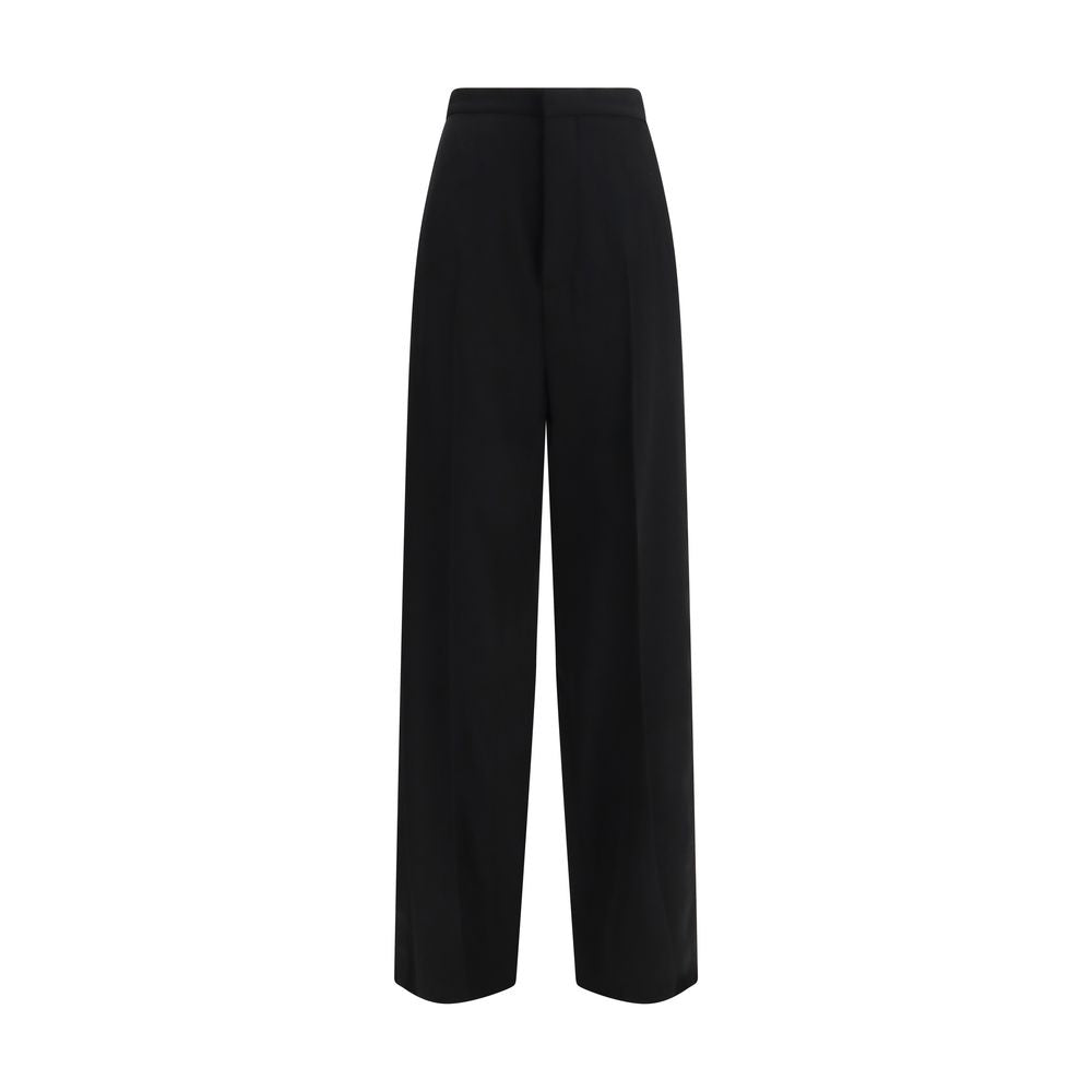 Balenciaga Schwarze Baumwoll-Anzughose-1