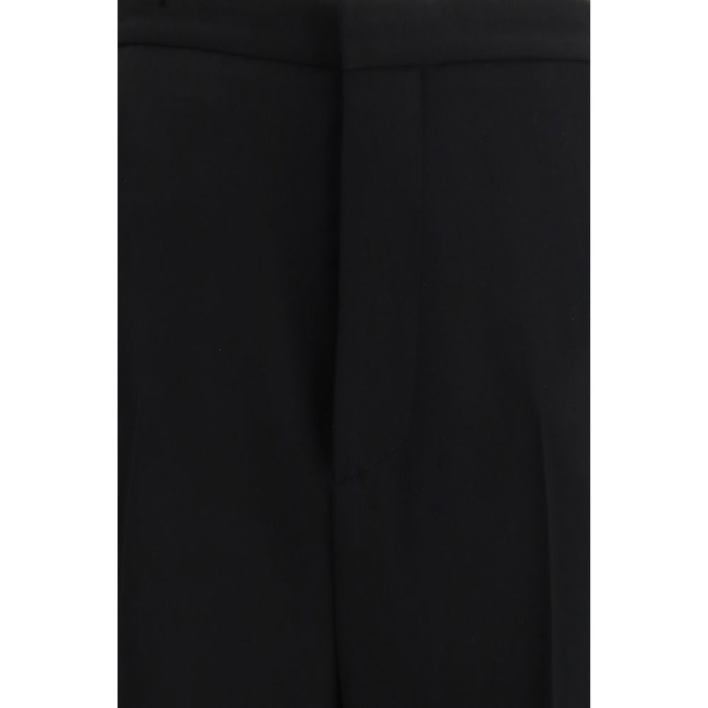 Balenciaga Schwarze Baumwoll-Anzughose-3