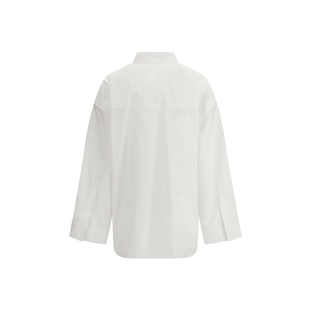 Balenciaga Weißes Baumwollhemd-2