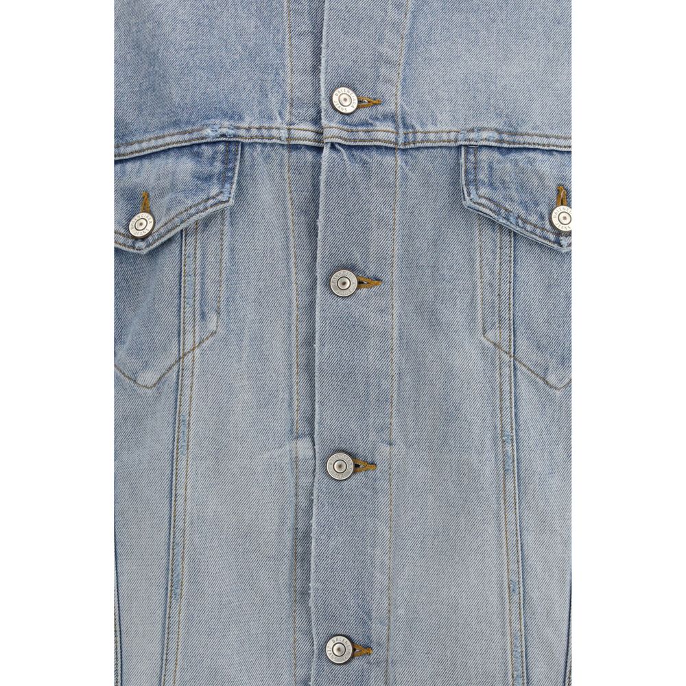 Balenciaga Blue Cotton Denim Jacket-3