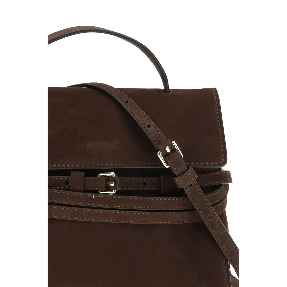 Moschino Brown Calfskin Bos Taurus Handbag-4