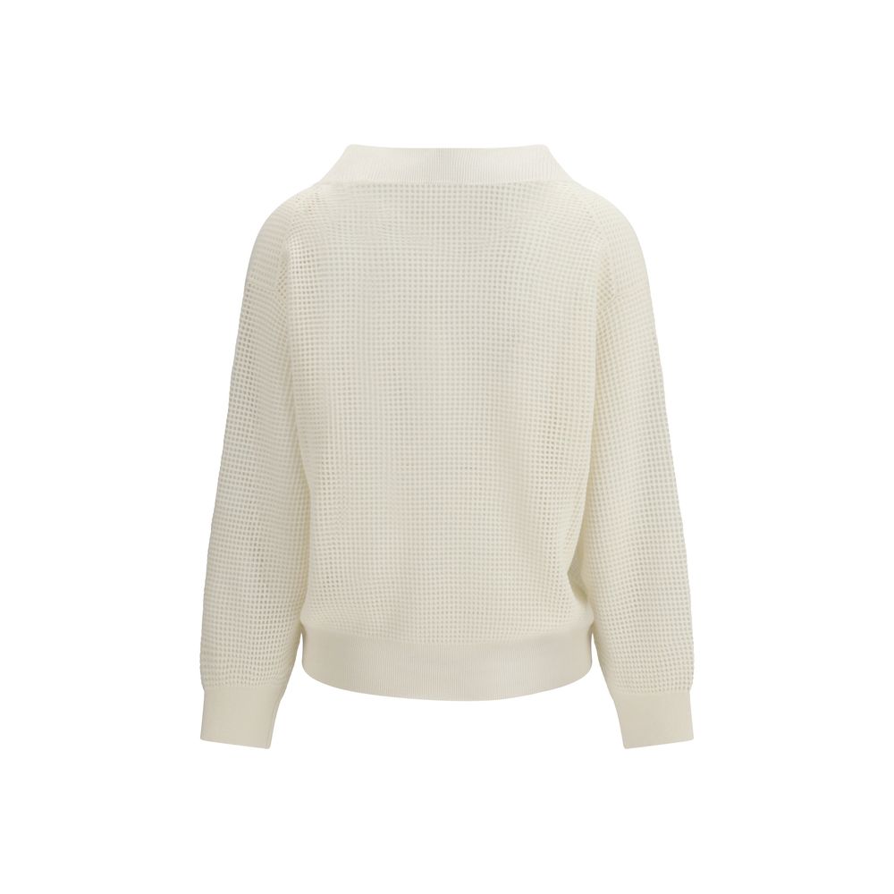 Brunello Cucinelli Beige Cashmere Sweater-2