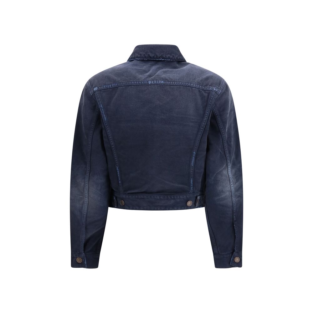 Balenciaga Blue Cotton Denim Jacket-2