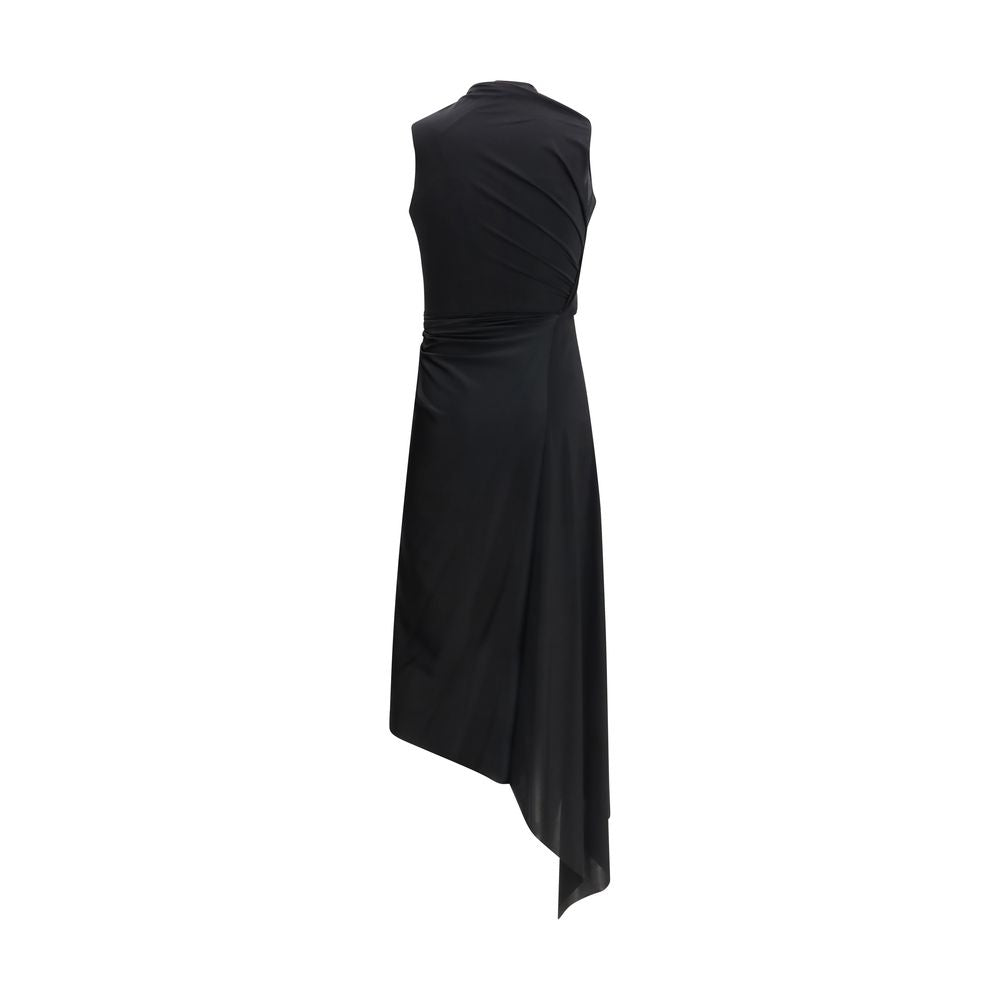 Balenciaga Schwarzes Polyamid-Casual-Kleid-2