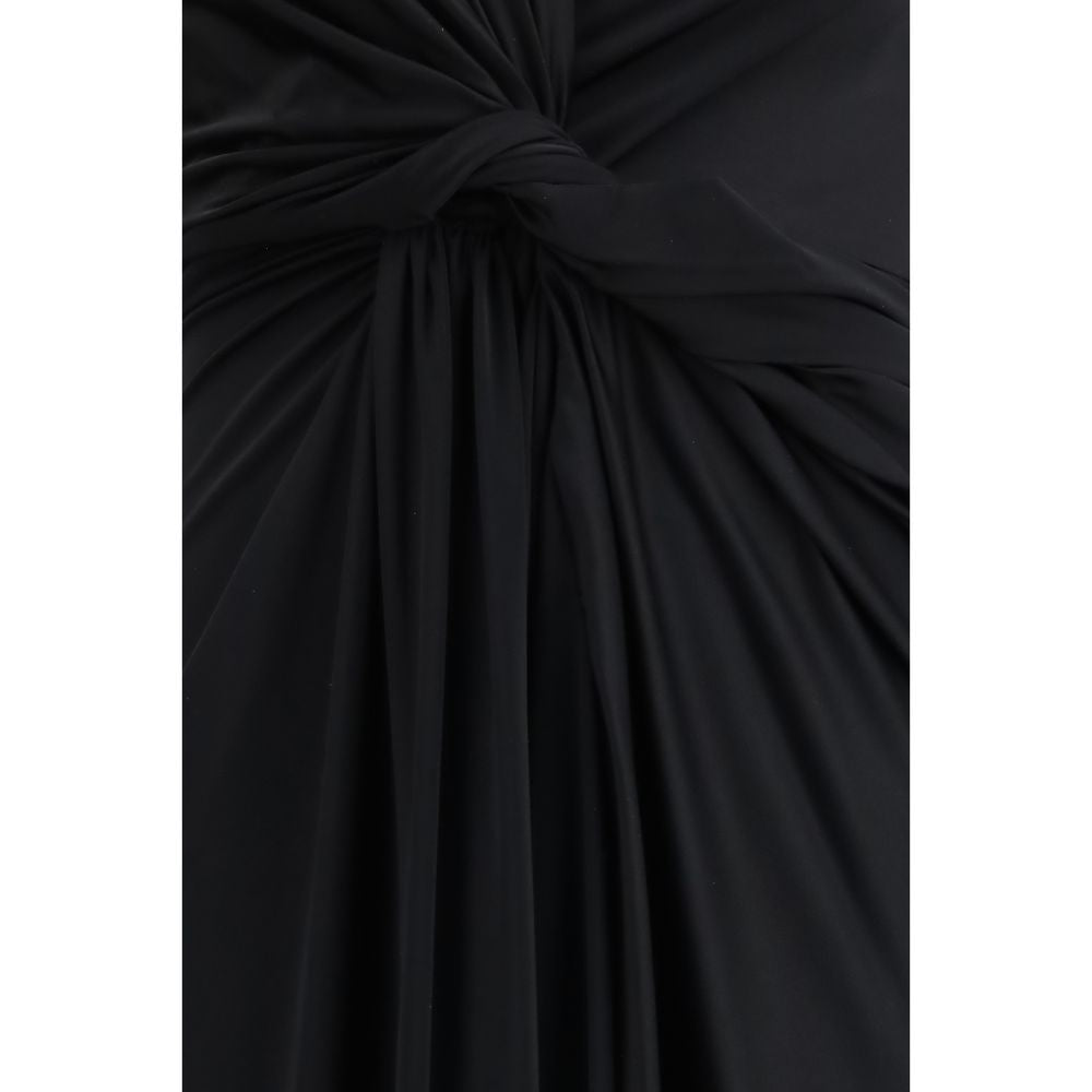 Balenciaga Schwarzes Polyamid-Casual-Kleid-3