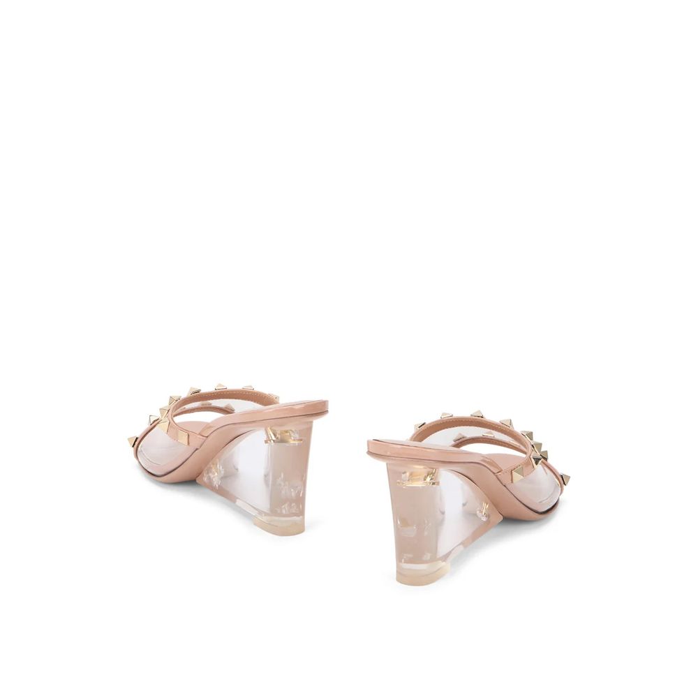 Valentino Garavani Beige Leather Mules-3
