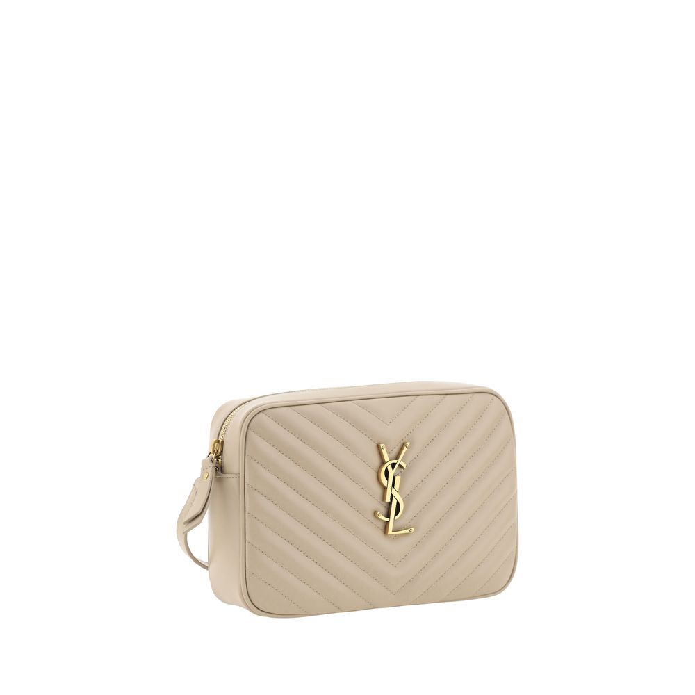 Saint Laurent Beige Kalbsleder Bos Taurus Schultertasche-2