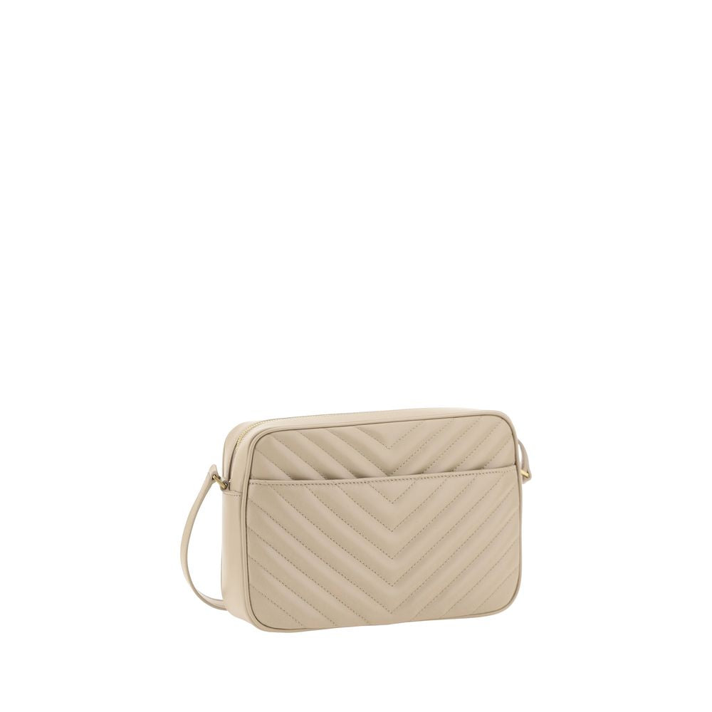 Saint Laurent Beige Kalbsleder Bos Taurus Schultertasche-3