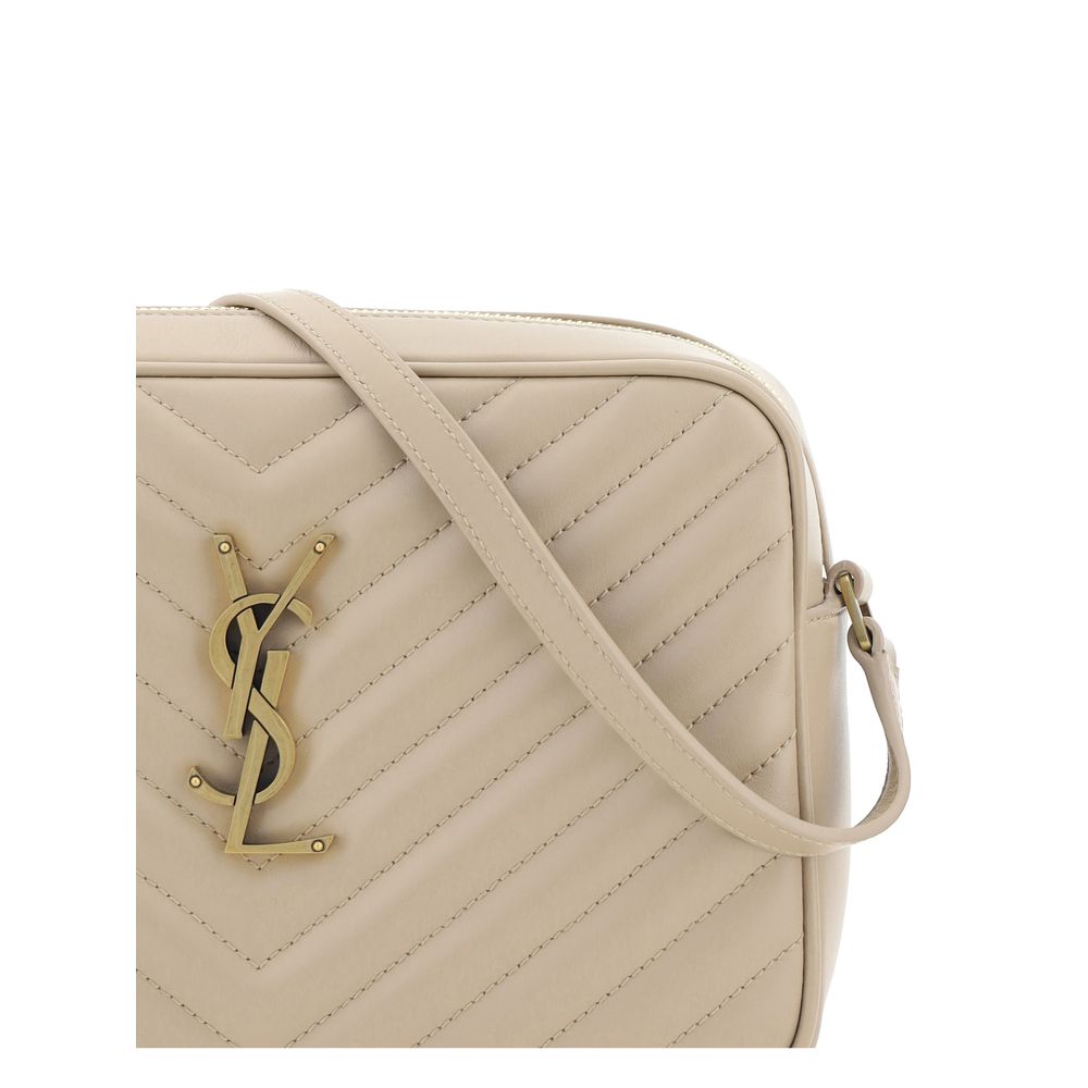 Saint Laurent Beige Kalbsleder Bos Taurus Schultertasche-4