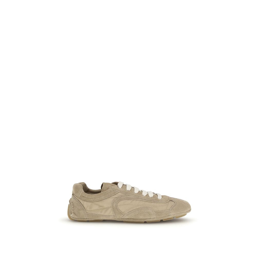 Prada Beige Lamb Ovis Aries Aries Athletic Sneakers-1