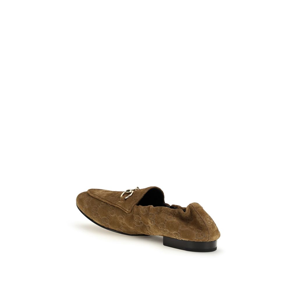 Gucci Braune Kalbsleder Bos Taurus Loafer zum Hineinschlüpfen-3