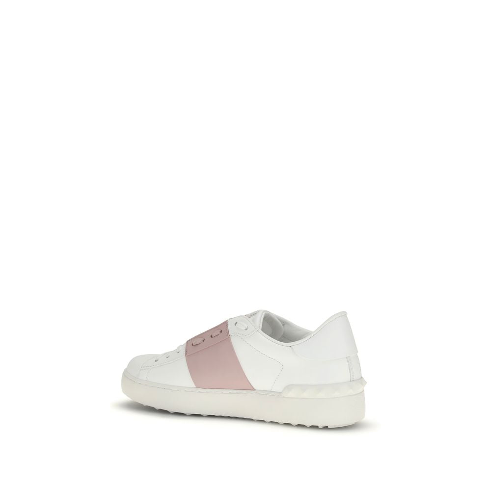 Valentino Garavani Weiße Bos Taurus Kalbsleder Athletic Sneaker-3