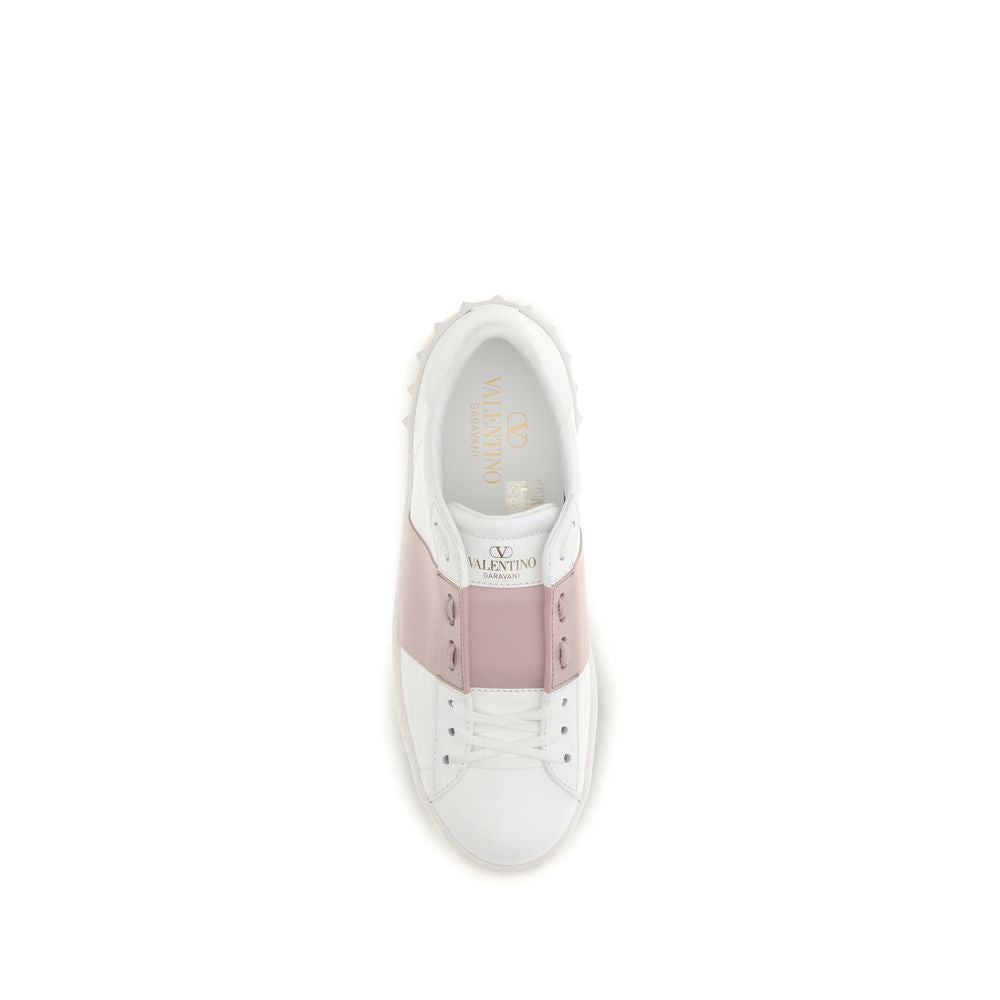 Valentino Garavani Weiße Bos Taurus Kalbsleder Athletic Sneaker-4